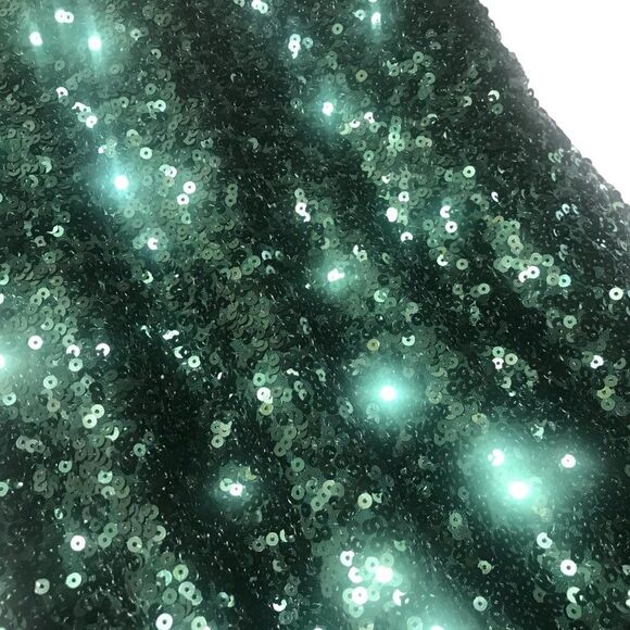 FRENCH CONNECTION Sequin Skater Party Dress In Green Size 0 - Picture 5 of 8